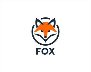 Obraz premium red fox logo