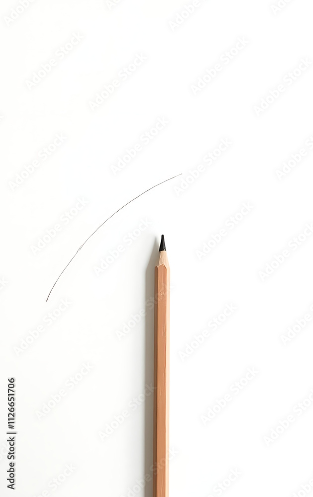 Aufkleber brainstorming creativity and innovative ideas on a blank white background using a simple pencil and 