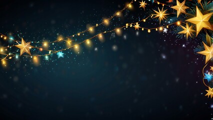 christmas background with stars