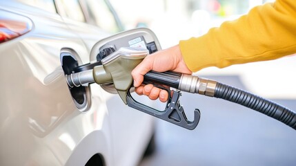 Fuel Pumping Action at a Busy Gas Station