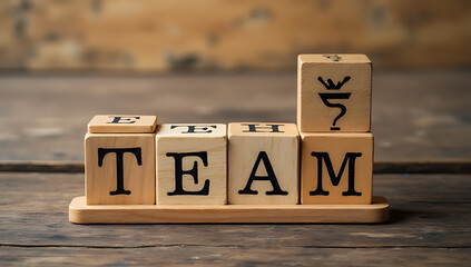 Develop business team concepts with wooden background images for a unique blogging style that inspires creativity and growth._00002_