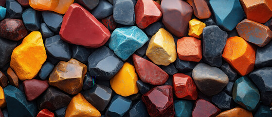 Texture background of colored stones.
