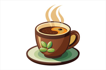 cup of coffee vector,  icon vector illustration, cup of coffee silhouette of a cup of coffee  isolated on a white background, eps, png, svg,  vector,