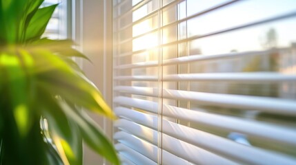 Geometric Shadow Patterns on Window Blinds