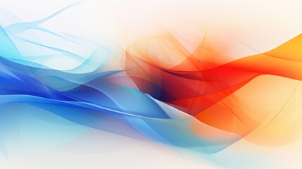 Abstract Blue and Orange Wave Design