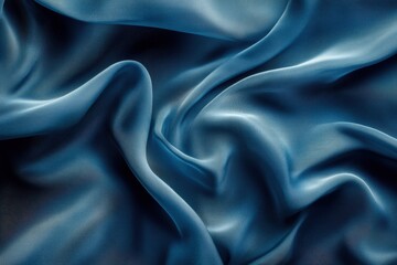 Obraz premium Abstract Blue Silk Drape