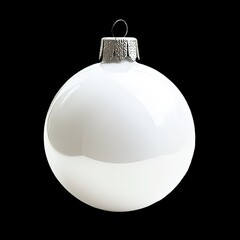 Fototapeta premium silver christmas ball