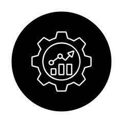 Cogwheel with Marketing Elements