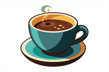 cup of coffee vector,  icon vector illustration, cup of coffee silhouette of a cup of coffee  isolated on a white background, eps, png, svg,  vector,