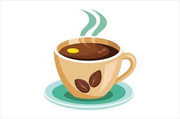 cup of coffee vector,  icon vector illustration, cup of coffee silhouette of a cup of coffee  isolated on a white background, eps, png, svg,  vector,