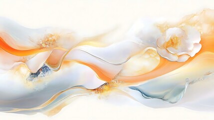 Serene Bloom,Whispers of Spring,Celestial Garden,Abstract Floral Design,Shimmering Petals