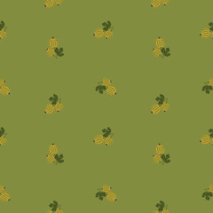 Seamless pattern with fresh, hand-drawn gooseberries. Perfect for fabric, wallpaper, stationery, wrapping paper, and natural-themed decor.
