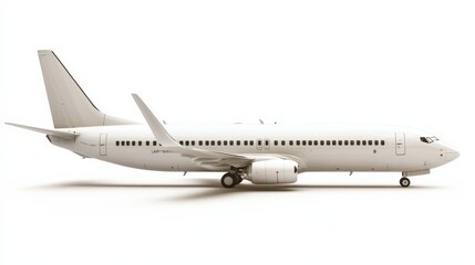 white commercial airplane on runway