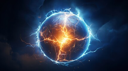 Electrified Sphere Energy Orb Cosmic Power