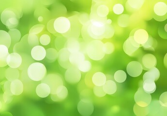 Fototapeta premium Soft Green Bokeh Background with Circular Light Spots Creating a Fresh and Vibrant Atmosphere for Nature and Relaxation Themes