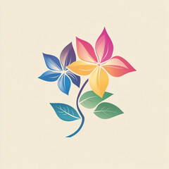 Illustration vector logo flower