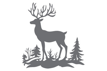 Cricut Christmas Element Cut File Vector