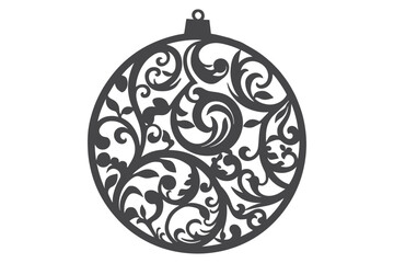 Christmas Clipart, Elegant Christmas Elements for Cricut and Silhouette, Festive Christmas Elements SVG Cut File