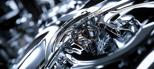 Chrome Engine: A Futuristic Automotive Masterpiece