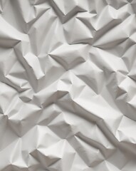 Obraz premium White crumpled paper poster texture background