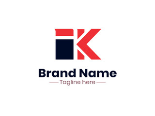 VK logo design design template