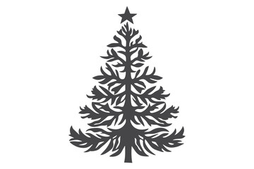 Cricut Christmas Tree Cut File Vector - Festive SVG Design for DIY Crafts