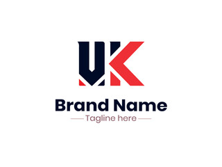 VK logo design design template
