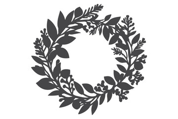 Fototapeta premium Christmas Clipart, Elegant Christmas Elements for Cricut and Silhouette, Festive Christmas Elements SVG Cut File