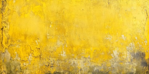 Abstract vintage yellow textured background featuring an old painted wall. This vintage yellow backdrop showcases unique textures, perfect for various creative projects.