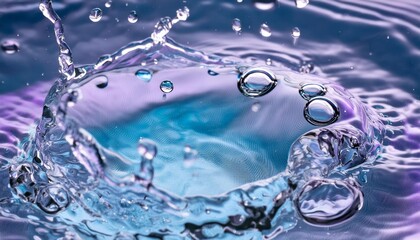 Vibrant Colorful Liquid Water Backdrop Dynamic Bubbles and Fluid Splash for Stunning Visual Effects in Digital Art and Design Projects