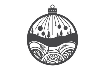 Christmas Clipart, Elegant Christmas Elements for Cricut and Silhouette, Festive Christmas Elements SVG Cut File