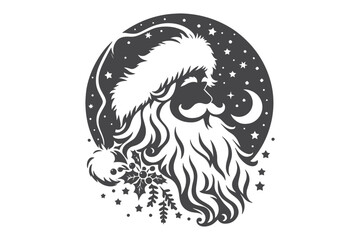 Christmas Clipart, Elegant Christmas Elements for Cricut and Silhouette, Festive Christmas Elements SVG Cut File