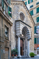 Fototapeta premium San Donato, Genoa, Italy