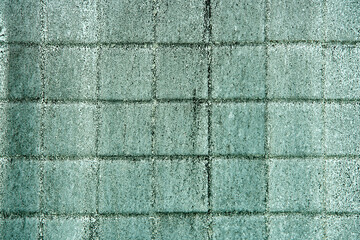 Textured Green Wall with Grid Pattern for Background Use