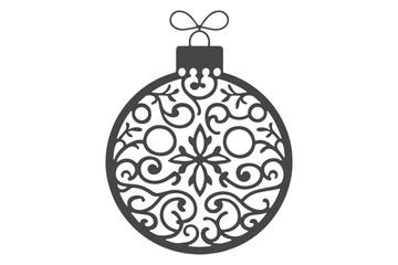 Christmas Clipart, Elegant Christmas Elements for Cricut and Silhouette, Festive Christmas Elements SVG Cut File