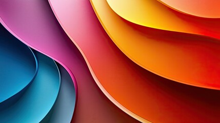 Abstract colorful wavy layers background.