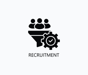 Recruitment Vector, Icon Or Logo Sign Symbol Illustration 