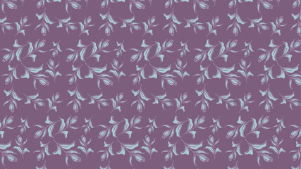 Background Floral Pattern Inspired by Minimalist Aesthetics