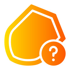 question gradient icon