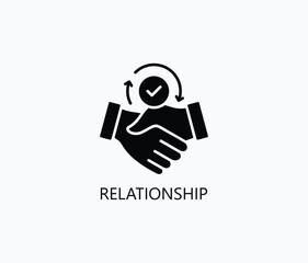 Relationship Vector, Icon Or Logo Sign Symbol Illustration 