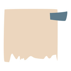 Paper notes stickers or notepad pages illustration