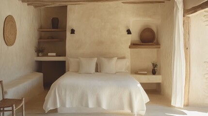 Cozy and Rustic Bedroom in Warm Earthy Tones