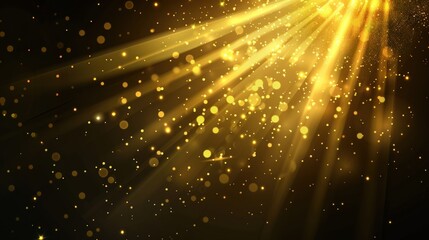 Golden Light Rays and Glimmering Particles