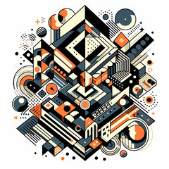 Obraz premium abstract background with circles