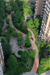 Modern community green environment