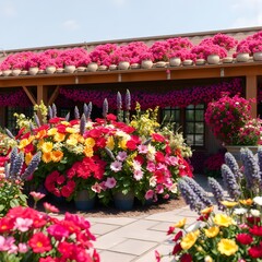 Fototapeta premium flowers in a garden