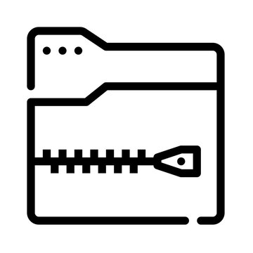 recommend clip art: Icon File Zip With Style Outline
