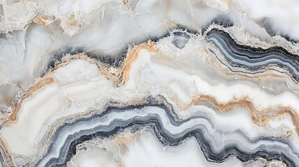 Obraz premium Elegant Grey and Gold Onyx Marble Texture: Close-Up Detail. AI Generated