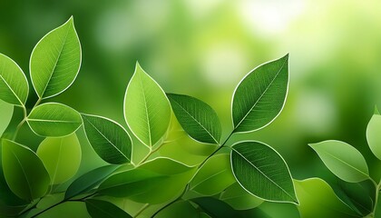 Fototapeta premium Green leaf closeup, isolated on white background, perfect for nature, spring, and summer designs