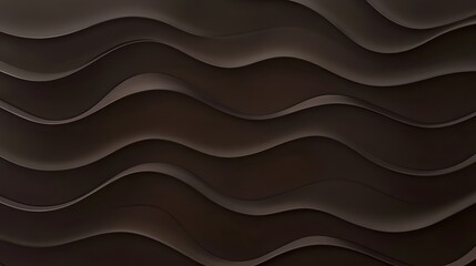 Obraz premium Abstract Dark Brown Wavy Pattern Background